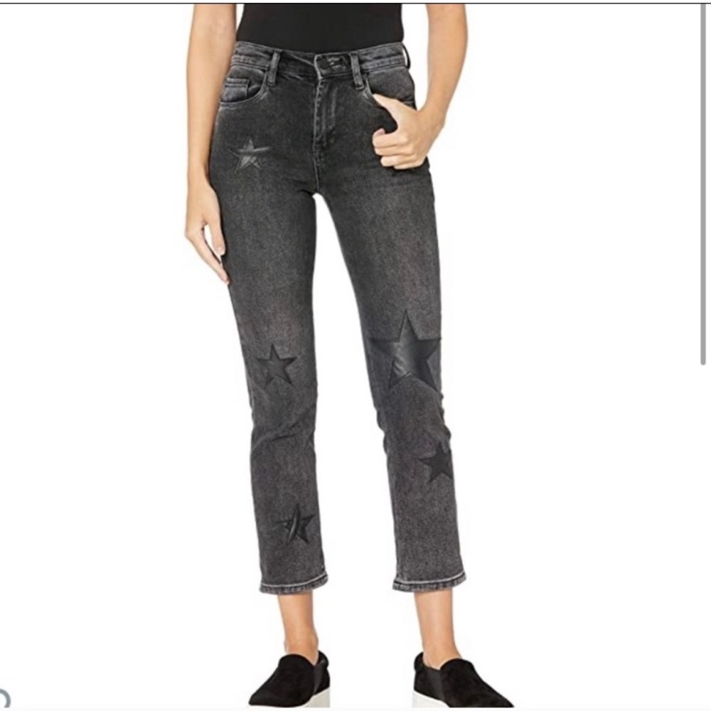 Blank NYC cigarette Jean with Star detailing